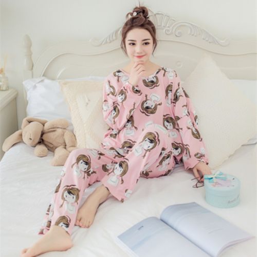 Pyjama pour femme en Coton à manches longues - Ref 2998888