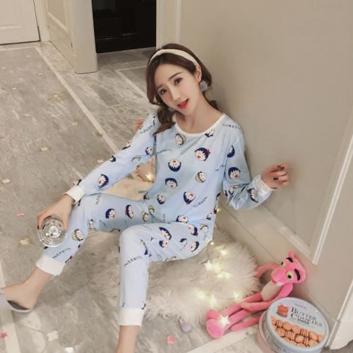 Pyjama pour femme en Coton à manches longues - Ref 2998896