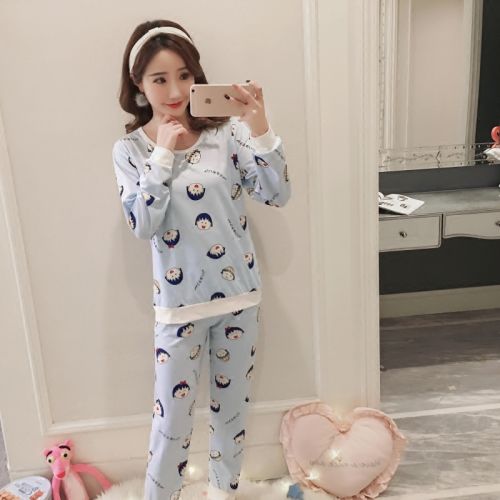 Pyjama pour femme en Coton à manches longues - Ref 2998909