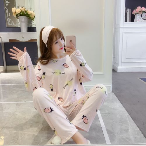 Pyjama pour femme en Coton à manches longues - Ref 2998924