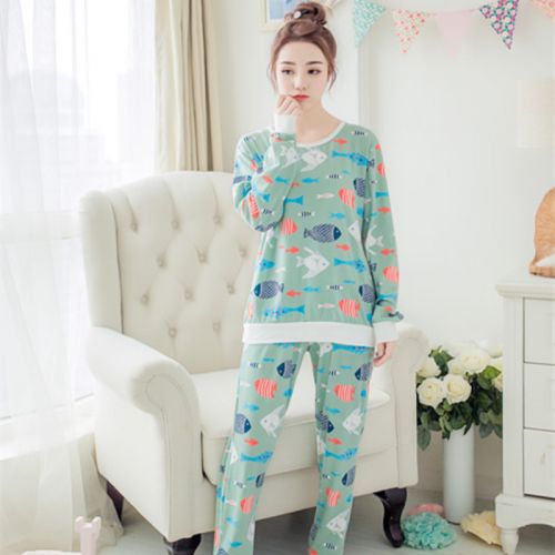 Pyjama pour femme en Coton à manches longues - Ref 2998925