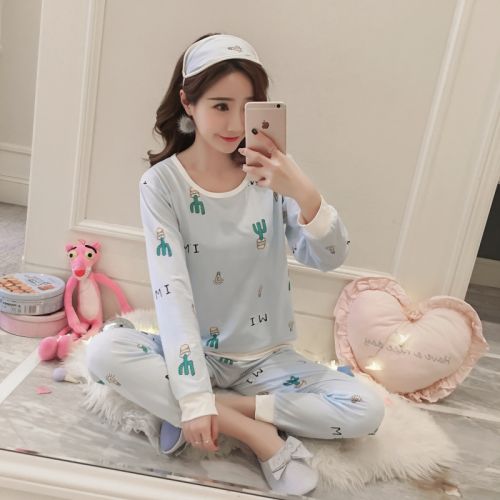 Pyjama pour femme en Coton à manches longues - Ref 2998931