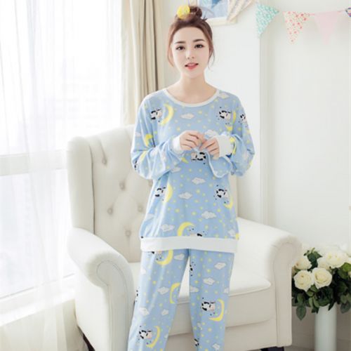 Pyjama pour femme en Coton à manches longues - Ref 2998937