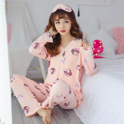Pyjama pour femme en Coton à manches longues - Ref 2998977