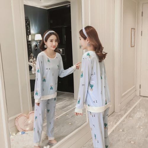 Pyjama pour femme en Coton à manches longues - Ref 2998994