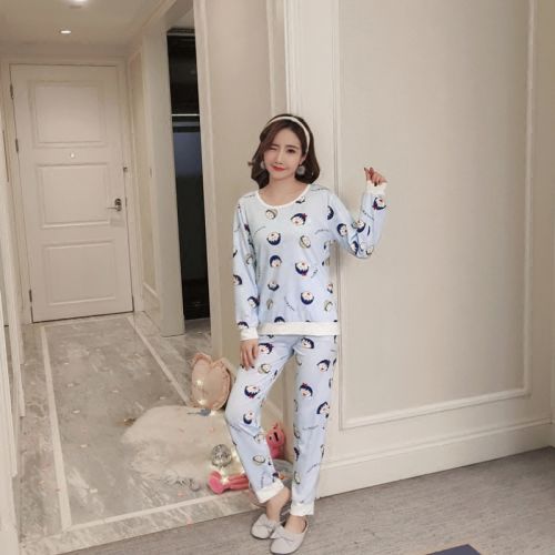 Pyjama pour femme en Coton à manches longues - Ref 2999004