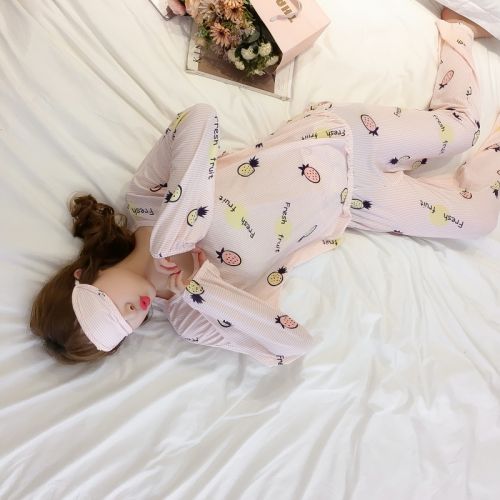 Pyjama pour femme en Coton à manches longues - Ref 2999010