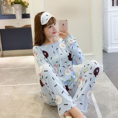 Pyjama pour femme en Coton à manches longues - Ref 2999012