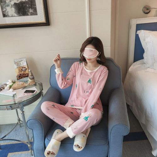 Pyjama pour femme en Coton à manches longues - Ref 2999018