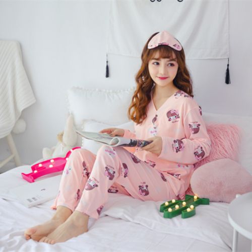 Pyjama pour femme en Coton à manches longues - Ref 2999023