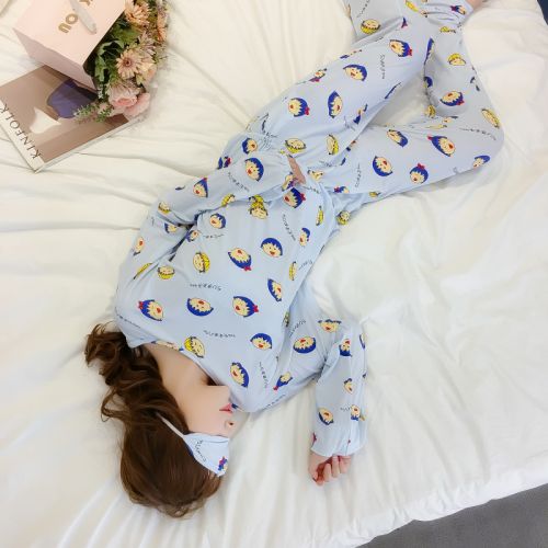 Pyjama pour femme en Coton à manches longues - Ref 2999032