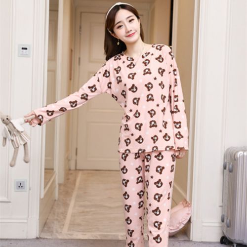 Pyjama pour femme en Coton à manches longues - Ref 2999033