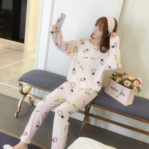 Pyjama pour femme en Coton à manches longues - Ref 2999047