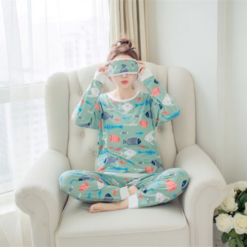 Pyjama pour femme en Coton à manches longues - Ref 2999054