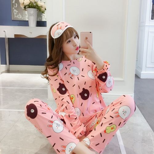 Pyjama pour femme en Coton à manches longues - Ref 2999063