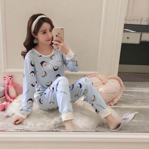 Pyjama pour femme en Coton à manches longues - Ref 2999066