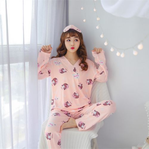 Pyjama pour femme en Coton à manches longues - Ref 2999069