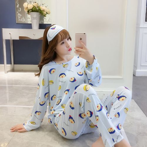 Pyjama pour femme en Coton à manches longues - Ref 2999091