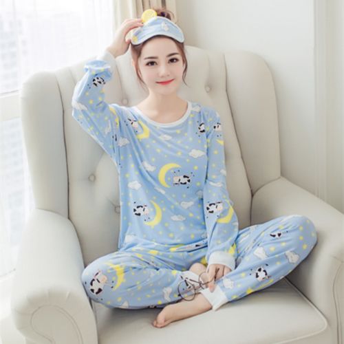 Pyjama pour femme en Coton à manches longues - Ref 2999096