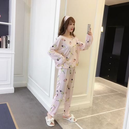 Pyjama pour femme en Coton à manches longues - Ref 2999099