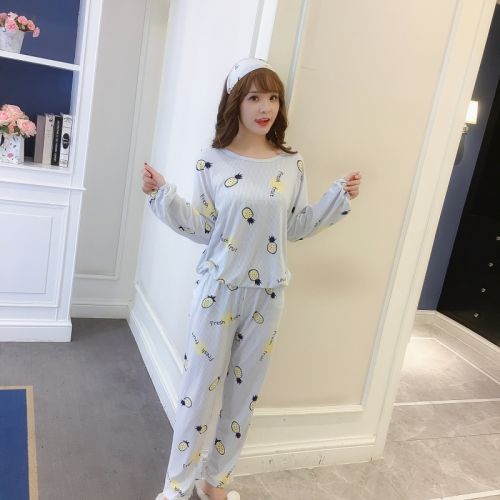 Pyjama pour femme en Coton à manches longues - Ref 2999106