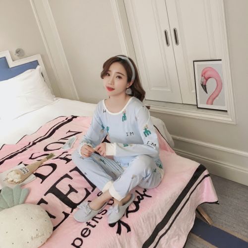 Pyjama pour femme en Coton à manches longues - Ref 2999108