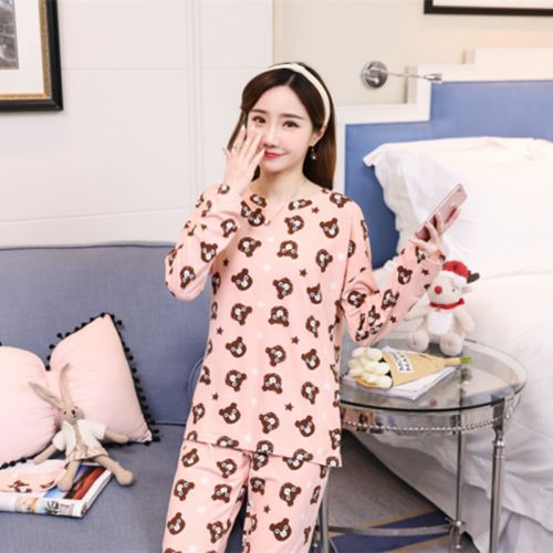 Pyjama pour femme en Coton à manches longues - Ref 2999111