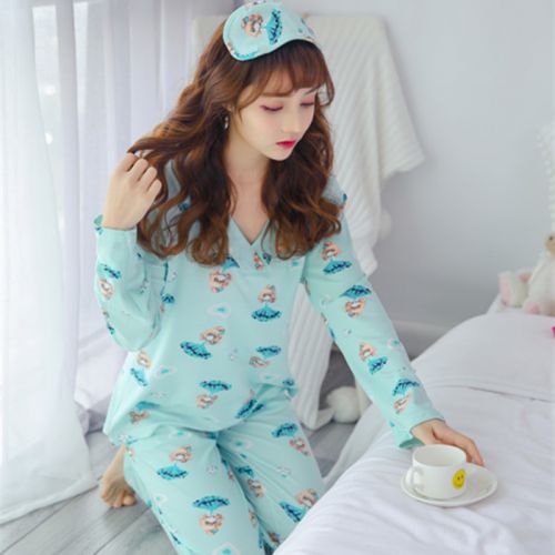 Pyjama pour femme en Coton à manches longues - Ref 2999118