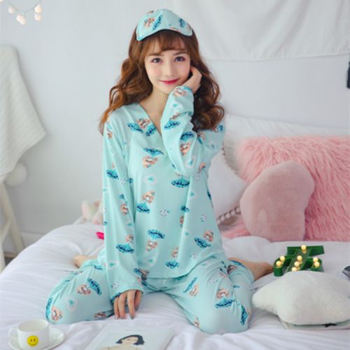 Pyjama pour femme en Coton à manches longues - Ref 2999124