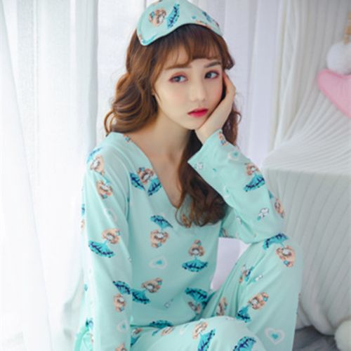 Pyjama pour femme en Coton à manches longues - Ref 2999125