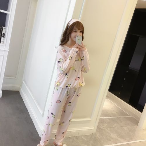 Pyjama pour femme en Coton à manches longues - Ref 2999134