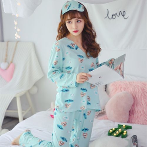 Pyjama pour femme en Coton à manches longues - Ref 2999140