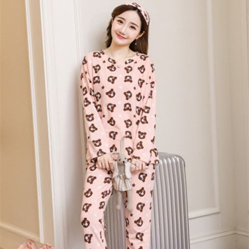 Pyjama pour femme en Coton à manches longues - Ref 2999157