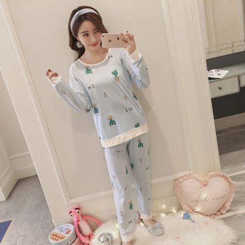 Pyjama pour femme en Coton à manches longues - Ref 2999160