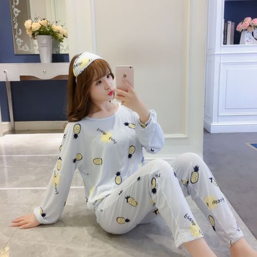 Pyjama pour femme en Coton à manches longues - Ref 2999170