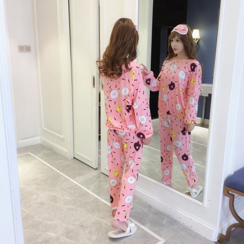 Pyjama pour femme en Coton à manches longues - Ref 2999177