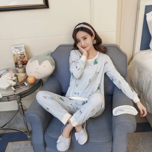 Pyjama pour femme en Coton à manches longues - Ref 2999184