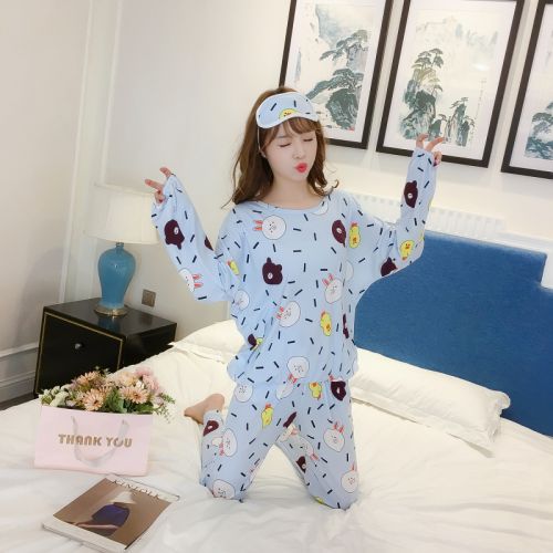 Pyjama pour femme en Coton à manches longues - Ref 2999193