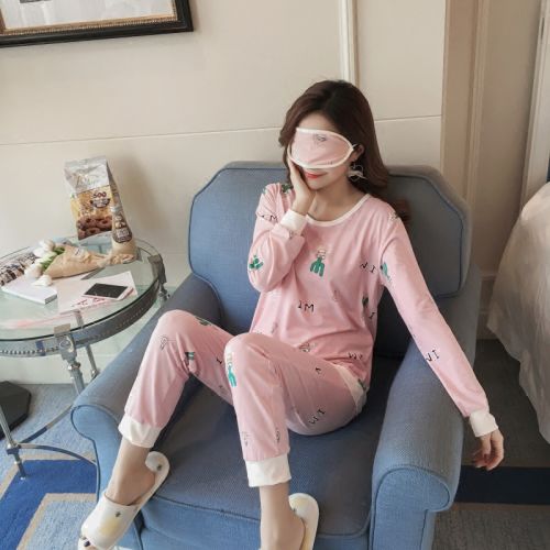 Pyjama pour femme en Coton à manches longues - Ref 2999203