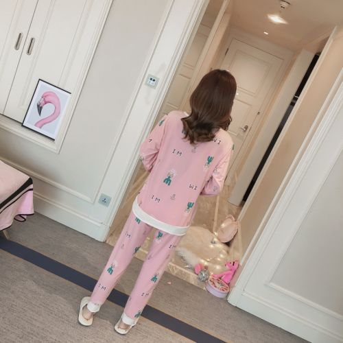 Pyjama pour femme en Coton à manches longues - Ref 2999216