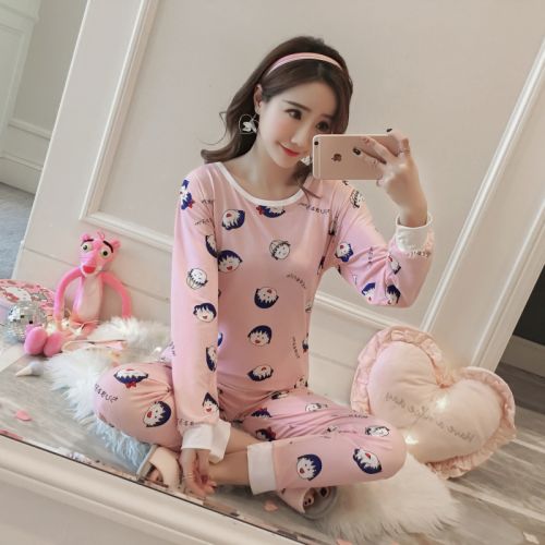 Pyjama pour femme en Coton à manches longues - Ref 2999247