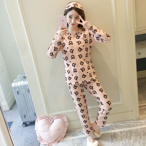 Pyjama pour femme en Coton à manches longues - Ref 2999275