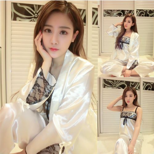 Pyjama pour femme en Soie de glace à sling - Ref 2999379