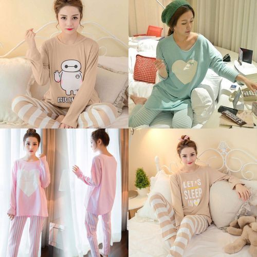 Pyjama pour femme en Coton à manches longues - Ref 2999391