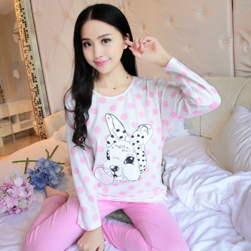 Pyjama pour femme en Coton à manches longues - Ref 2999443