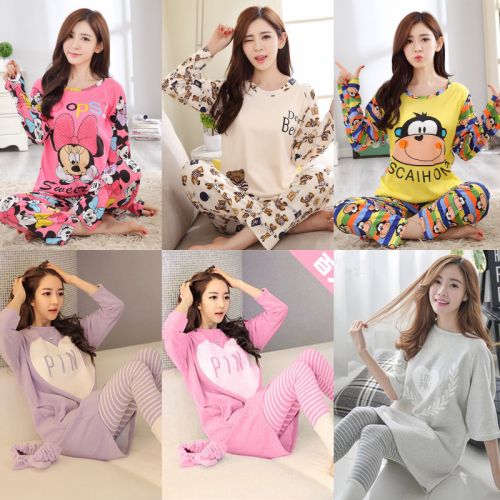 Pyjama pour femme en Polyester à manches longues - Ref 2999453