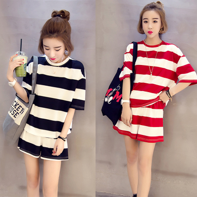 Pyjama pour femme en Coton à manche courte - Ref 2999491