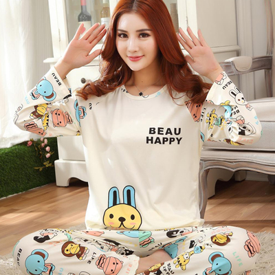 Pyjama pour femme en Coton à manches longues - Ref 2999497