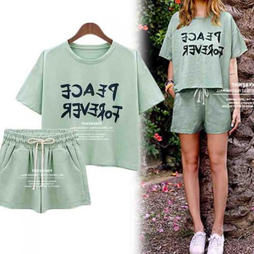 Pyjama pour femme en Coton à manche courte - Ref 2999511