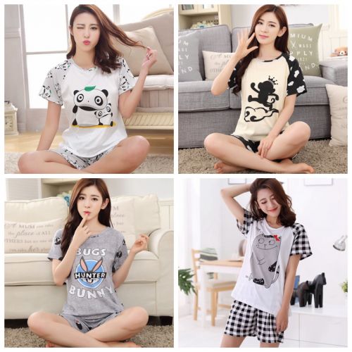 Pyjama pour femme en Coton à manche courte - Ref 2999539